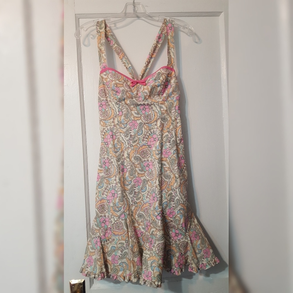 Nanette Lepore pastel sweetheart dress
